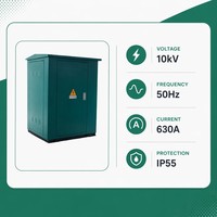 Precio de fábrica: Unidad de medición para exteriores de 10 kV montada en poste, 630 A CT 0.2S PT 0.5 para renovación de redes rurales, panel de demarcación inteligente