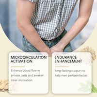Capsules de soins pour hommes Ingrédients naturels Soulager l'inconfort de la prostate Soins corporels à base de plantes Blanc/Rouge