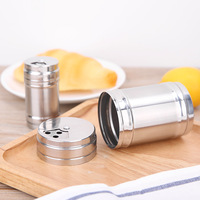 Yolecen gros en acier inoxydable métal BBQ assaisonnement pot épices poivre chili poudre conteneur porte-cure-dents bouteille de Condiment