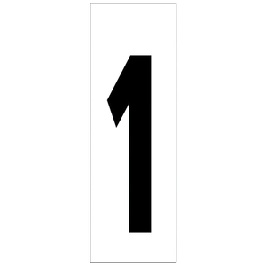 Numero Adesivo 46x140 mm. No. 1 - Product Image 1
