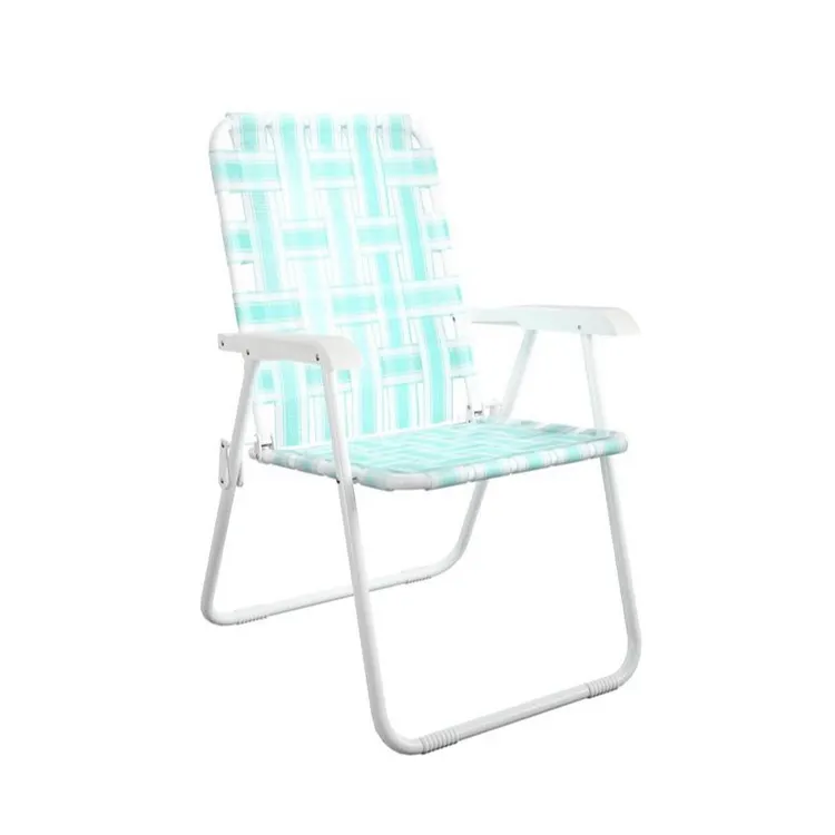 Fettuccia in nylon fai-da-te per esterni personalizza sedie da giardino pieghevoli in alluminio con struttura in metallo