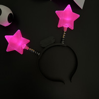 LED-Stern-Haarreif aus Kunststoff, Leuchtende Haaraccessoires für Frauen und Mädchen, Leuchtparty, Hochzeit, Festival, Weihnachten, Ostern