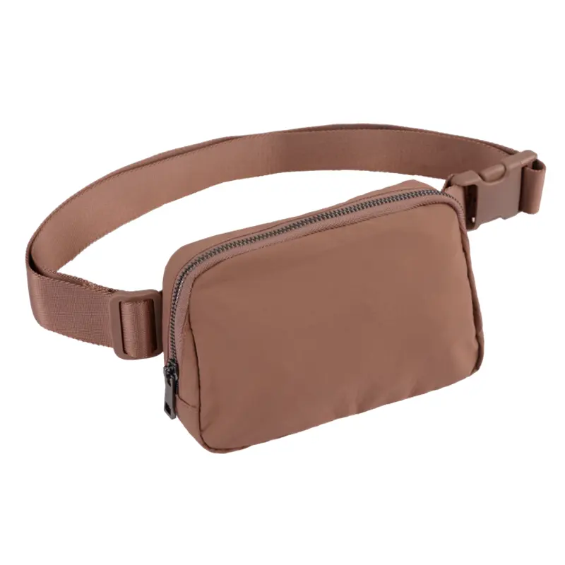 In Stock Unisex Mini Workout Shopping Travelling Waist Belt Bag Pouch with Adjustable Strap