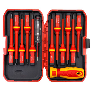 Insulated <b>Screwdriver</b> Set 1000V Phillips Cross Head Industrial Grade Plastic Handle Electrician Tool Kit - Product Image 2