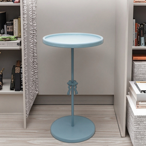Grossista Custom di alta qualità moderno stile nordico in <span class=keywords><strong>legno</strong></span> <span class=keywords><strong>e</strong></span> <span class=keywords><strong>metallo</strong></span> divano rotondo lato tavolino da caffè per la camera da letto soggiorno - Product Image 5