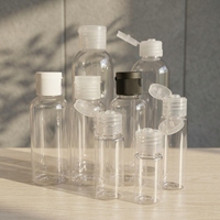 Vente en gros de flacons cosmétiques en plastique pour parfum et crème solaire, 15 ml-300 ml, flacon en plastique PET à clapet, flacon pour savon liquide