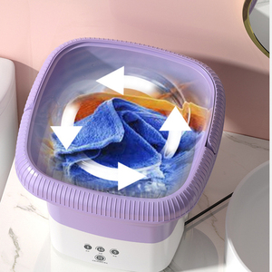 Lavadora Portátil Plegable de un Solo Tambor con Enchufe Estadounidense, Ultrasónica, para Baño, Hogar y Viajes, Mini, de Plástico, 12 Litros - Product Image 5