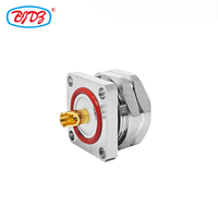Connecteur RF Coaxial L29 7/16 DIN Mâle à Soudure sur Panneau, 25mm*25mm, à Bride, pour Montage sur Panneau - Fourniture Directe Usine