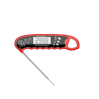 Termometer Digital, pengukur suhu dapur dengan akurasi tinggi baja tahan karat 304 IPX6 tahan air untuk memasak daging panggang penggunaan Oven