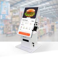 Kiosco de Pedidos y Pagos con Base de Escritorio Personalizada de 21.5 Pulgadas, Función SDK, Android 11, Resolución 1920x1080 para Pedidos en Restaurantes