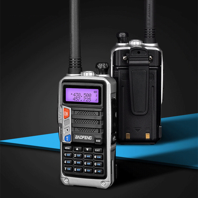 For UV-5R 9th Generation Civilian Analog Dual-band VHF/UHF 50km Range Handheld Radio Outdoor Handset Walkie Talkie