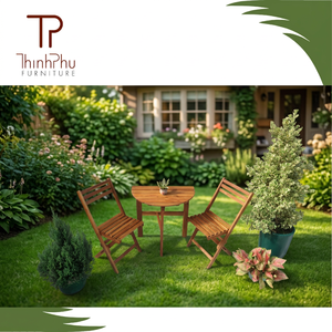 Ensemble de meubles en bois massif en gros : table basse et chaises pour la maison, bar, restaurant, hôtel, café, jardin – Fabriqué au Vietnam - Product Image 4