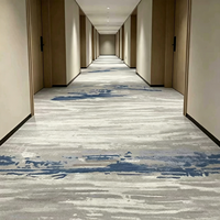 Tapis muraux de luxe en nylon imprimé, fabriqués à la machine, lavables, pour usage domestique et hôtelier, idéaux pour les chambres d'hôtel 5 étoiles, les couloirs et les salles de banquet.