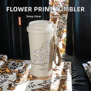Vaso Térmico Escolar Ecológico con Tapa <span class=keywords><strong>de</strong></span> Acero Inoxidable, <span class=keywords><strong>Diseño</strong></span> Minimalista, Taza Térmica Personalizada para Café - Product Image 1
