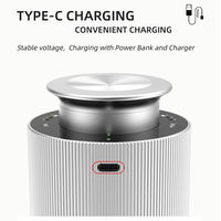 Diffuseur d'huiles essentielles sans eau rechargeable par USB, 10 ml, en métal, avec batterie incluse, pour voitures, hôtels, portable, coffret cadeau