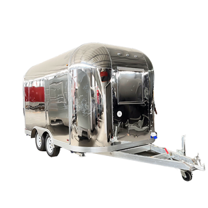 4m 스테인레스 스틸 모바일 식품 카트 에어 4 륜 디자인 스트림 식품 트레일러 맞춤형 용량 레스토랑 푸드 트럭 - Product Image 6