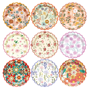 Assiettes en papier jetables personnalisées DAMAI Factory, motif floral, pour fêtes, thé et anniversaires - Product Image 2