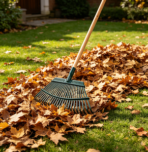 Râteau paysager <span class=keywords><strong>extra</strong></span> <span class=keywords><strong>large</strong></span> à 25 dents de qualité industrielle GIYU OEM ODM pour les feuilles d'automne et l'entretien des pelouses - Râteau à éventail en acier robuste ergonomique - Product Image 1