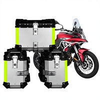 Boîte latérale en alliage d'aluminium pour moto, compatible avec Hao Jue Tr300, Suzuki Gsx250, boîte de rangement universelle 38L