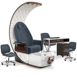 Chaise de pédicure professionnelle haut de gamme, 5 moteurs, cuir PU électrique, garantie 3 ans, pour salon de beauté, usage professionnel - Product Image 3