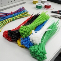 Attaches-câbles autobloquantes en nylon 66 de 100 mm x 2,5 mm, durables, faciles à installer, de diverses couleurs, largement utilisées pour le regroupement de câbles électriques