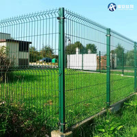 Haute qualité Installation facile vert PVC enduit flexion aéroport ferme supports 50x200mm maille usine chinoise V maille