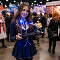 Lampe LED Nuit Magique Anime Master Action Figure, Boule d'Énergie Magnétique, Décoration d'Ambiance de Chambre et de Bureau, Cadeau