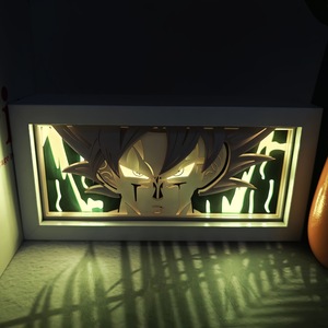 Lámpara de Papel Anime Multicapa Goku UI, Lámpara Nocturna LED Recargable, Regalo para Fanáticos, Regalos DIY para Adolescentes - Product Image 2