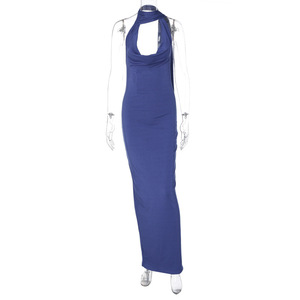 Abito da sera da donna con scollatura schiena nuda e schiena con spacco e Skinny da donna formale per feste Vestidos - Product Image 4