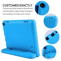 Housse de protection pour tablette Fire 8 HD, HGD, adaptée aux enfants, mignonne, pliable, avec béquille, poignée portable, en mousse EVA