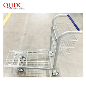 थोक औद्योगिक स्टील गोदाम क्रोम प्लेटफॉर्म लॉजिस्टिक के लिए परिवहन ट्रॉली - Product Image 2