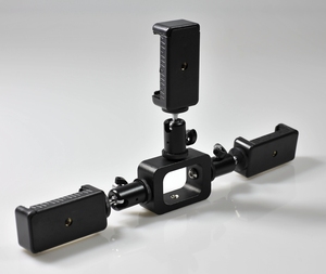Soporte de teléfono de transmisión en vivo multimóvil de 3 piezas, soporte de trípode/soporte <span class=keywords><strong>Vertical</strong></span> para teléfono inteligente/Adaptador de trípode para clip de teléfono - Product Image 6