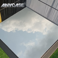 Miroir en verre trempé de 18mm, Eventos portable, feuille acrylique, allée argentée, plancher de mariage pour événement