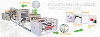 CaCO3 + PE-máquina para hacer papel de piedra, línea de producción de papel de piedra, papel tapiz/notebook