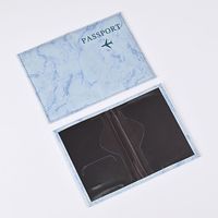 Harga Pabrik FanRong Sampul Paspor Marmer Pastel Modern Dompet Perjalanan Kulit PU Lembut Buatan Tangan Portabel Sutra Promosi