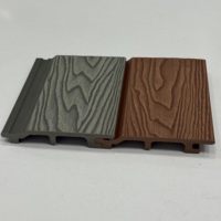 Panneau de bardage en WPC 3D gris clair 156x21mm pour extérieur, résistant aux fissures et à la rouille, pour une finition extérieure moderne