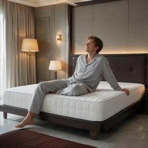 Colchón Híbrido Ortopédico de Espuma Viscoelástica con Muelles Ensacados, Tamaños Queen y King, Soporte Firme, Alivio del Dolor de Espalda, Calidad Hotelera - Product Image 1
