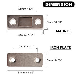 Aimants adhésifs Ultra fins <span class=keywords><strong>pour</strong></span> <span class=keywords><strong>porte</strong></span> d'armoire, <span class=keywords><strong>placard</strong></span> <span class=keywords><strong>de</strong></span> cuisine, meubles, tiroirs, fermeture magnétique, loquet <span class=keywords><strong>de</strong></span> <span class=keywords><strong>porte</strong></span> magnétique - Product Image 2