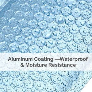 Sobres acolchados metálicos para gafas de sol, sobres acolchados de color azul marino con Logo - Product Image 4