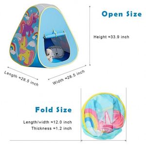 Matériaux de qualité supérieure et sûrs, tente de jeu pliable pour enfants, licorne, pour l'intérieur et l'extérieur - Product Image 4