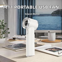 Ventilateur portable pliable USB rechargeable F09, nouveau modèle d'été, pour bureau et maison, mini, haute vitesse, en plastique