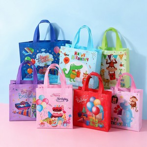 Sacchetti Regalo in TNT a Tema Cartoni Animati per Feste di Compleanno, Borse Riutilizzabili per Dolci, Palloncini e Caramelle, Vendita all'Ingrosso - Product Image 1