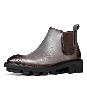 Botas de Trabajo de Cuero Genuino Resistentes y de Alta Gama para Hombre, con Punta de Acero, Impermeables, con Cordones en el Tobillo - Product Image 6