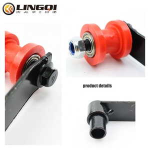 LINGQI RACING 摩托车零配件 红色铁制链条张紧器 适用于越野摩托车配件 耐用链条导轮 - Product Image 5