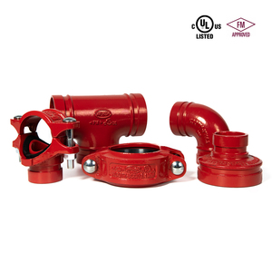 Wfhsh 1-12 "UL FM ได้รับการรับรองในสต็อกอุปกรณ์ท่อร่องข้อต่อทีออฟข้อศอกกลฟรีตัวอย่างหน้าแปลน - Product Image 5