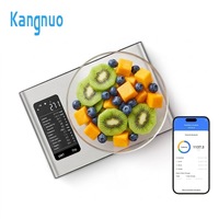 Báscula Digital Inteligente Multifuncional de Acero Inoxidable con Pantalla LCD, Bluetooth, para Alimentos y Cocina, con Aplicación de Nutrición