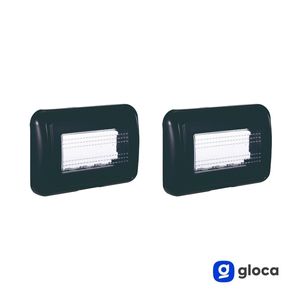 Set di 2 scatole di giunzione Gloca in plastica nera IP55 da incasso per la serie Living - Product Image 3