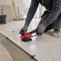 Vibrateur de carrelage sans fil 21V sans balais, machine de nivellement à vitesse de vibration réglable, machine à poser les carreaux avec ventouse