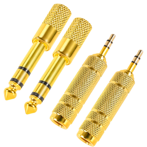 <span class=keywords><strong>4</strong></span>-pack hoofdtelefoonadapter 3,5 mm mannelijk naar 6,35 mm vrouwelijk en 6,35 mm naar 3,5 mm audioadapter voor speler - Product Image 1