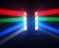 Lumières de scène mobiles 8x10W RGBW LED DJ Beam Mini Spiders Éclairage de scène Disco